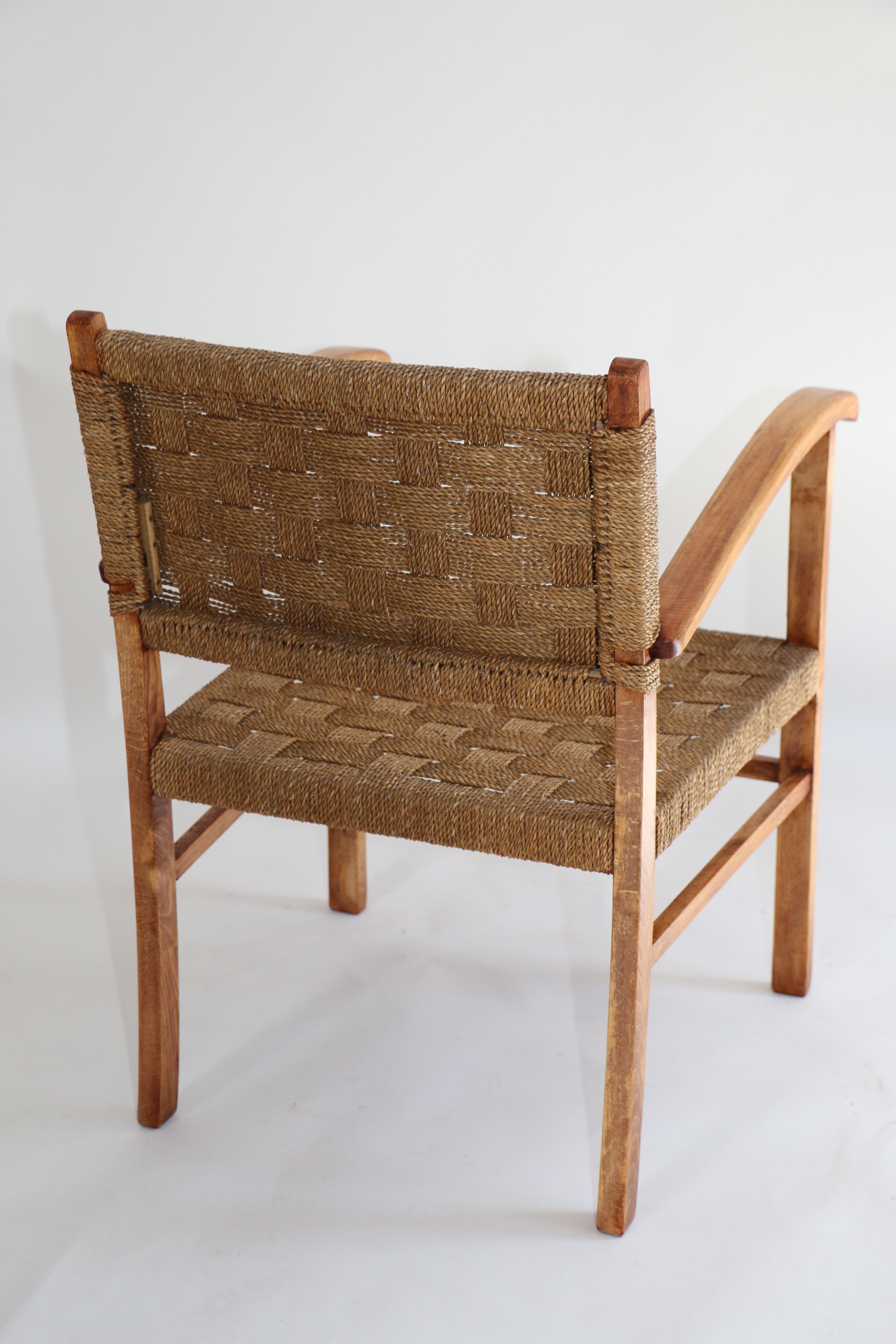 Woodwork Braided Chair from 20th Century For Sale