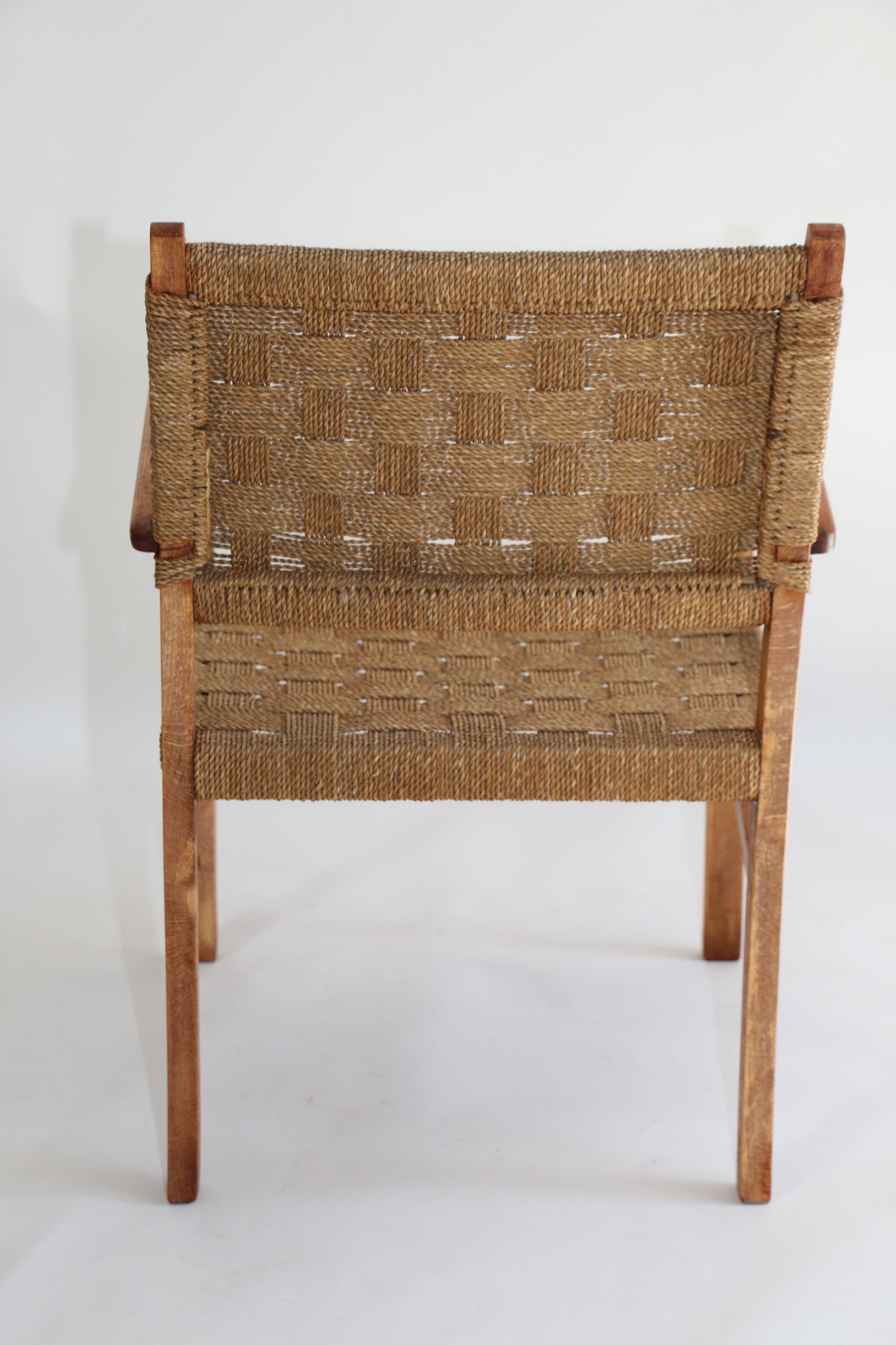 Braided Chair from 20th Century In Good Condition For Sale In Wroclaw, PL