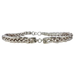 Braided Necklace With Diamonds