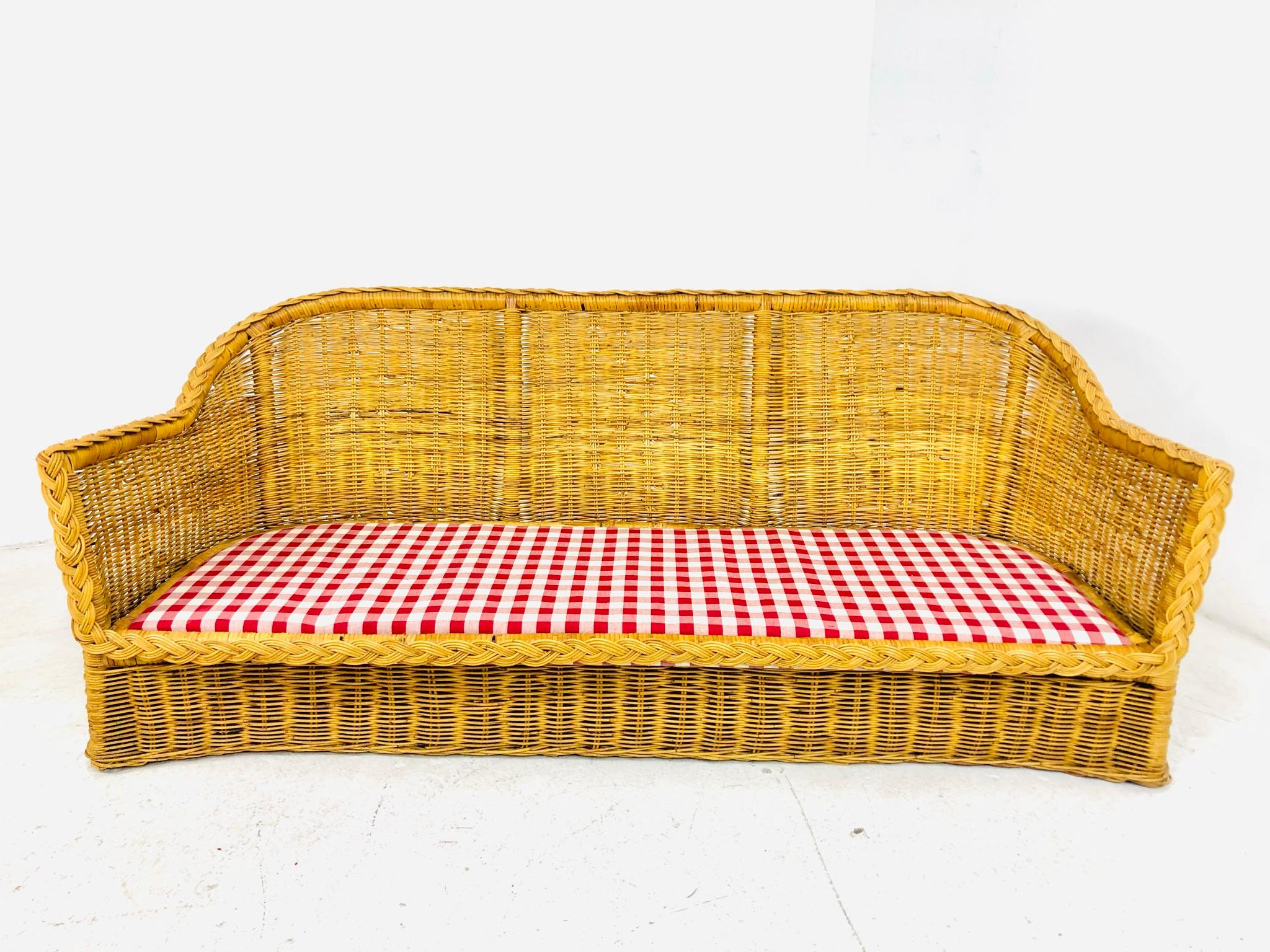 Braided Rattan Living Room Set by Wicker Works 7