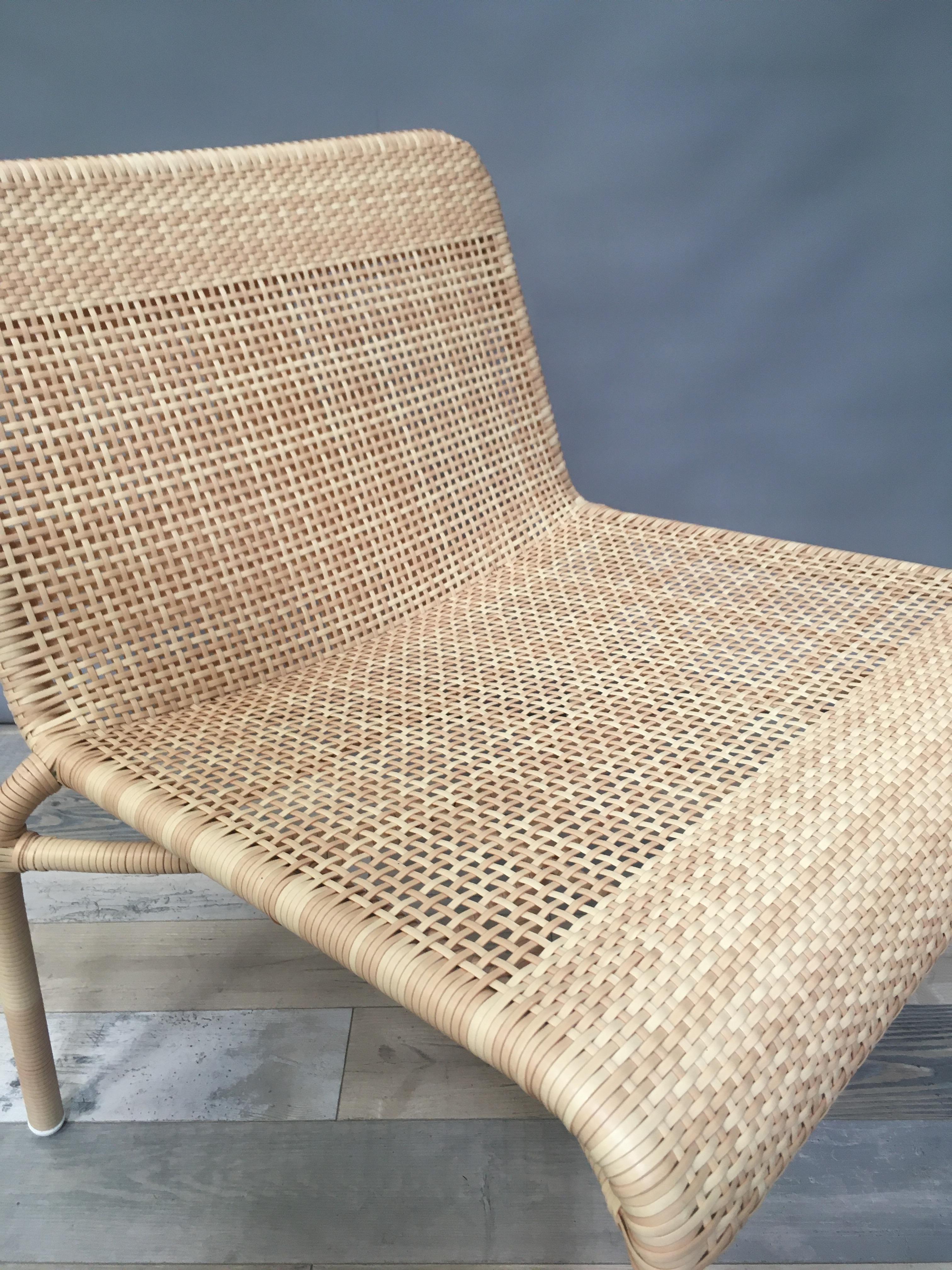 Braided Resin Rattan Effect Outdoor Lounge Chair For Sale 2