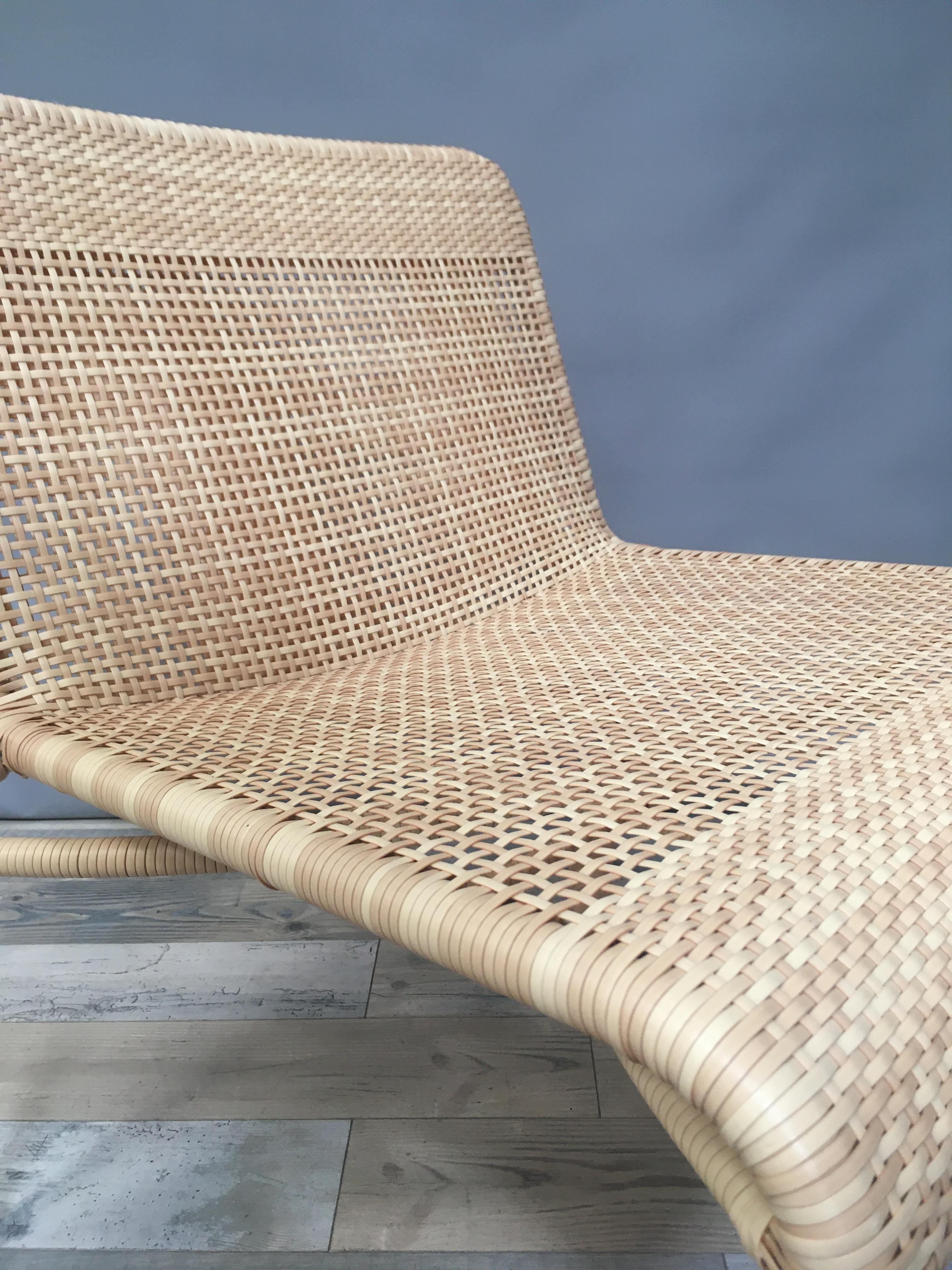 Braided Resin Rattan Effect Outdoor Lounge Chair For Sale 4