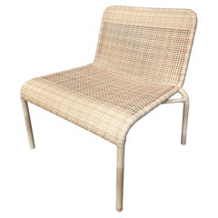Braided Resin Rattan Effect Outdoor Lounge Chair