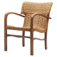 Poltrona in corda intrecciata alla maniera di Erich Diekmann, Paesi Bassi, 1940