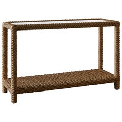 Braided Rope Console Table