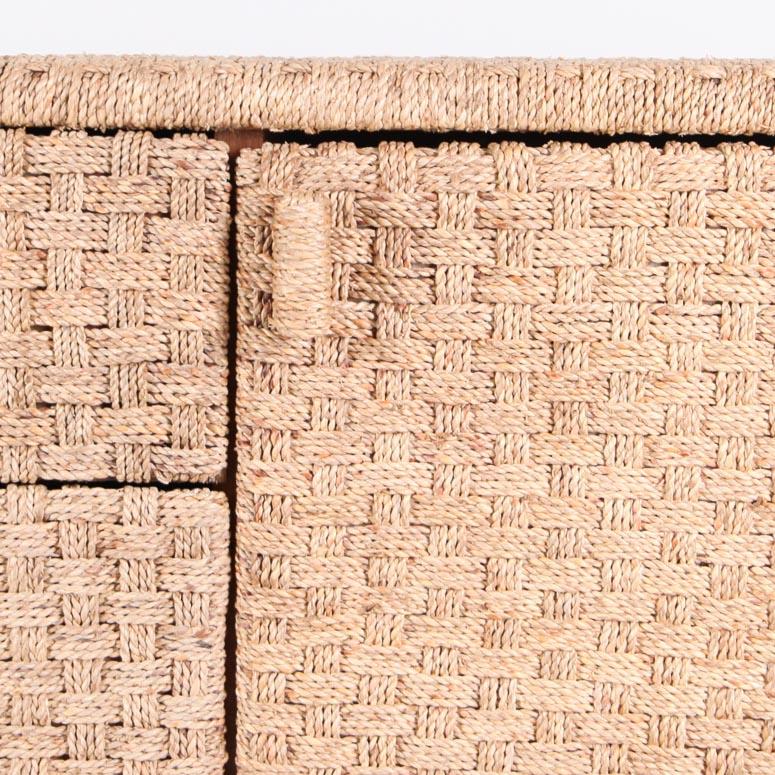 French Braided seagrass sideboard For Sale