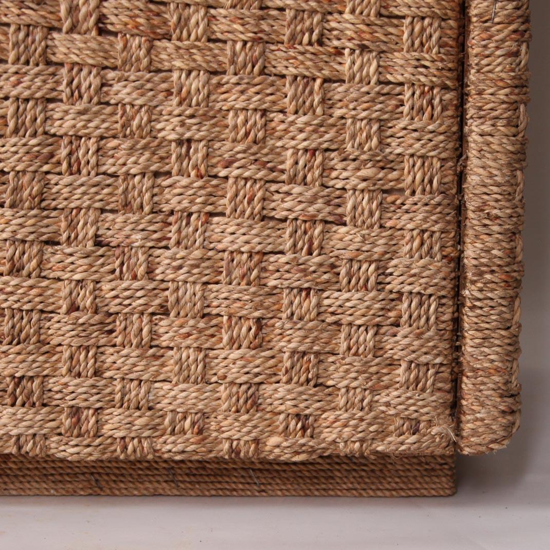 Braided seagrass sideboard For Sale 1