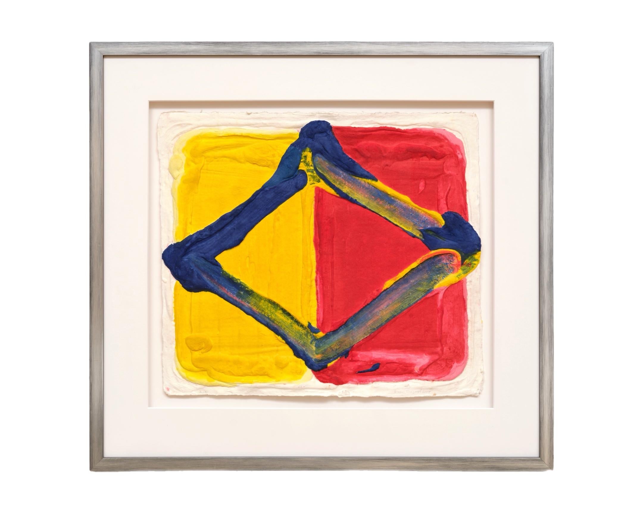 Bram Bogart Abstract Print - Diamond Composition