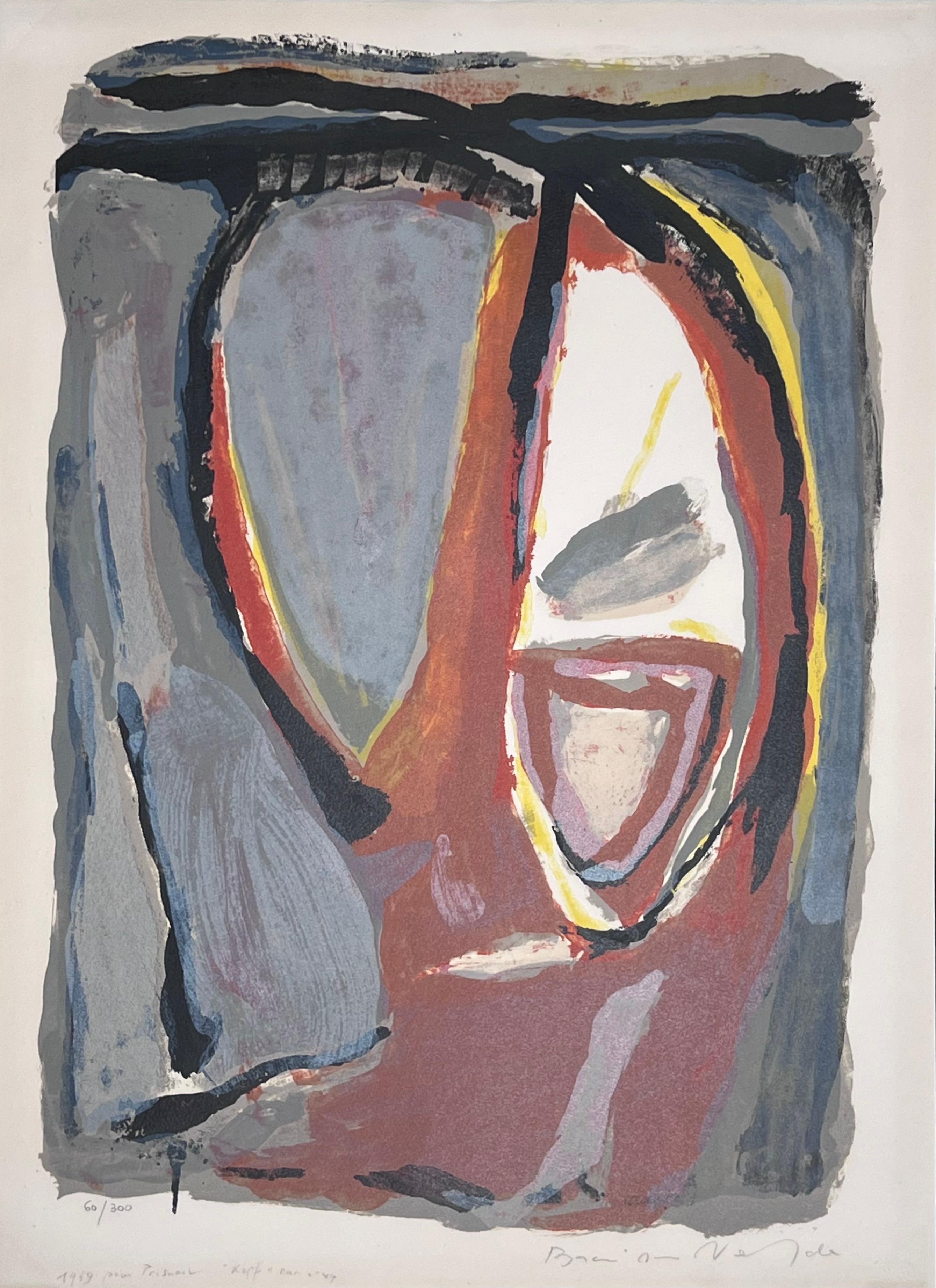 Head - Mixed Media Art by Bram Van Velde