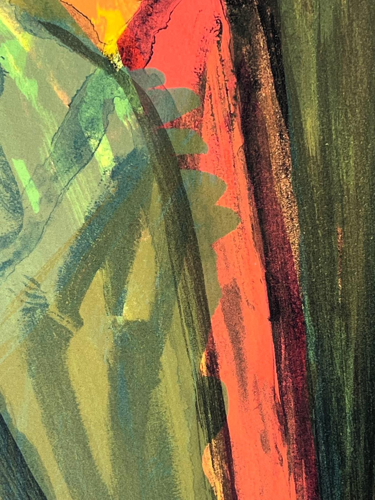 Forest - Brown Abstract Print by Bram Van Velde