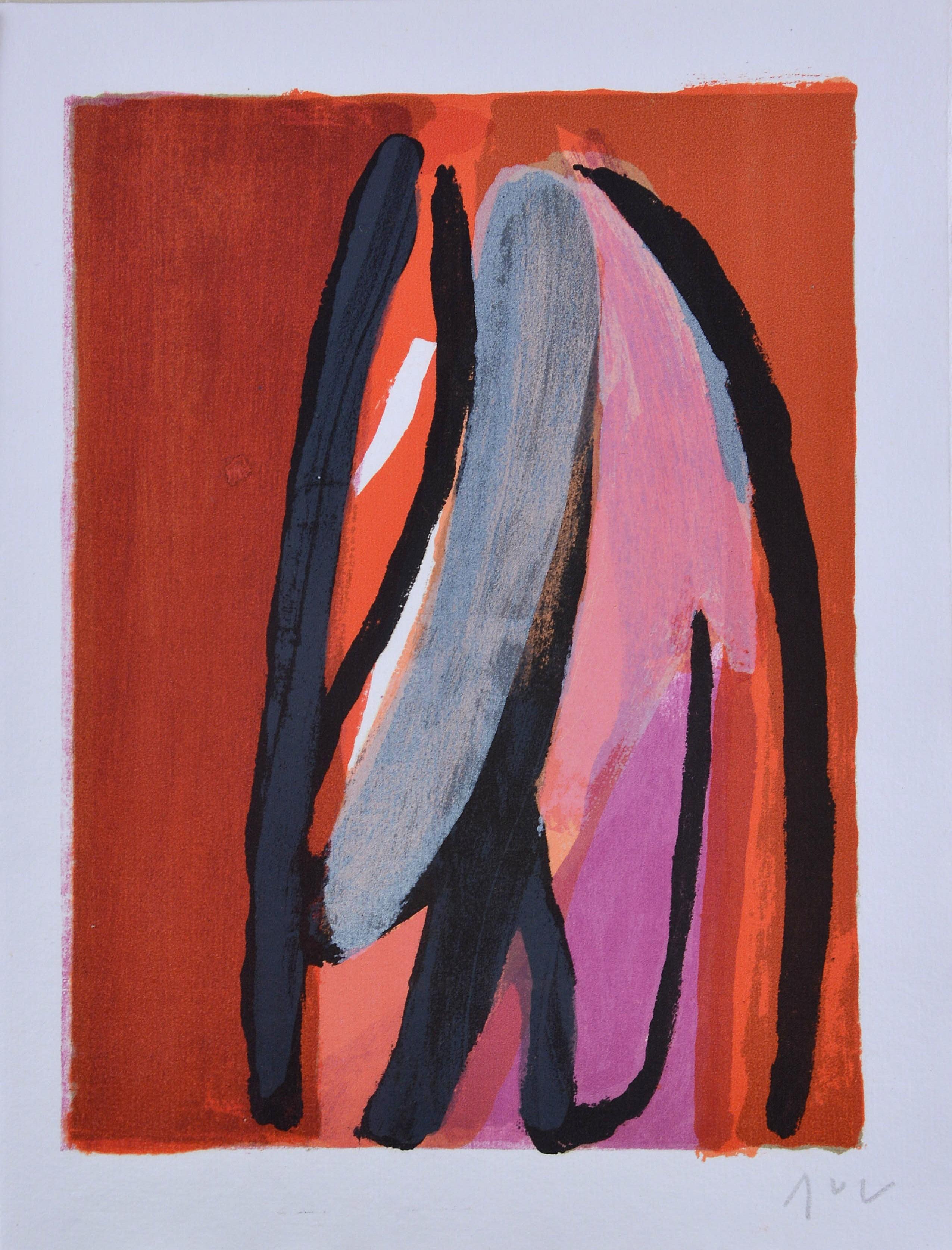 Abstract Print di Bram Van Velde - Nelle loro voci, le acque