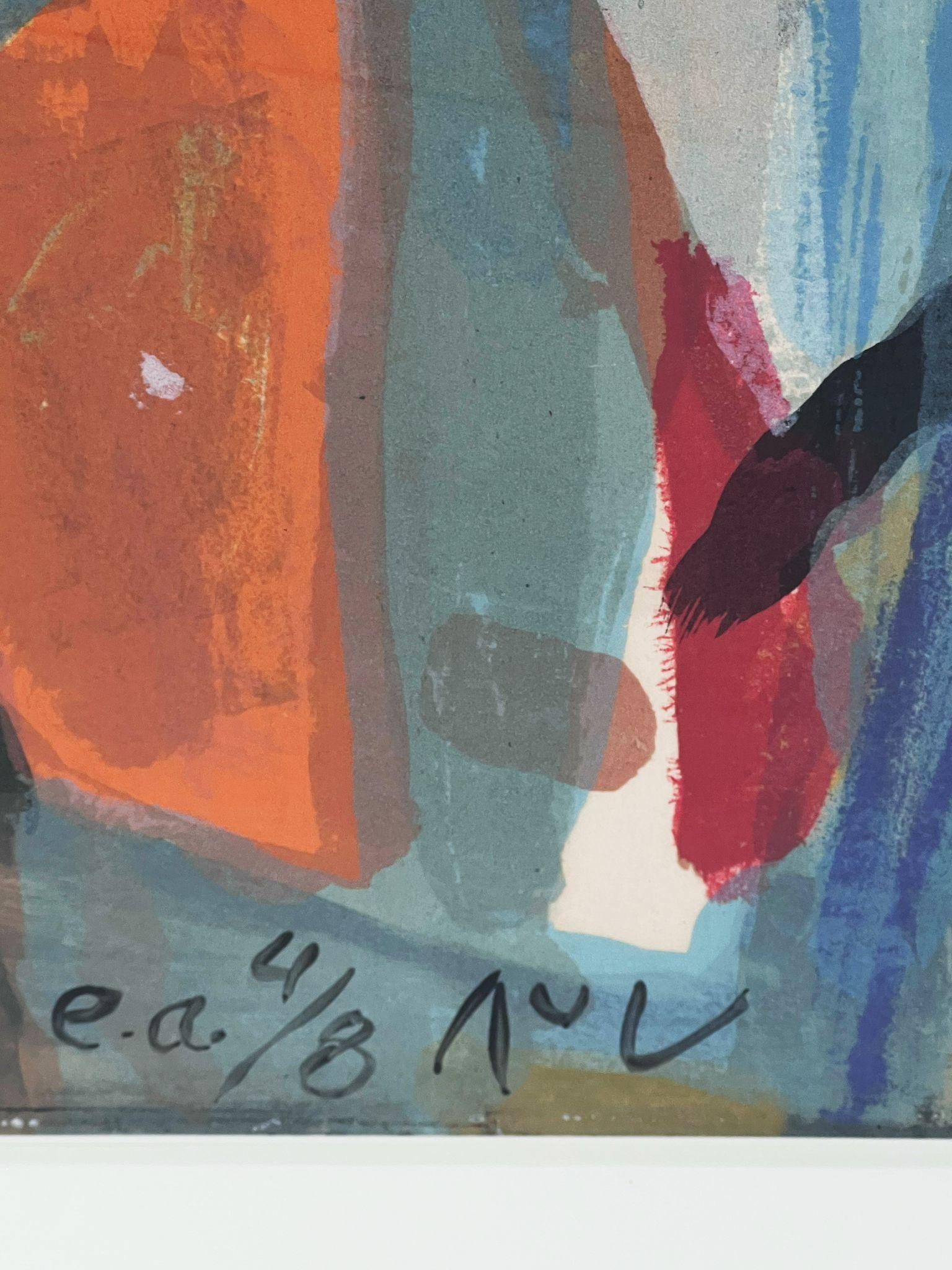Kein Titel (Grau), Abstract Print, von Bram Van Velde