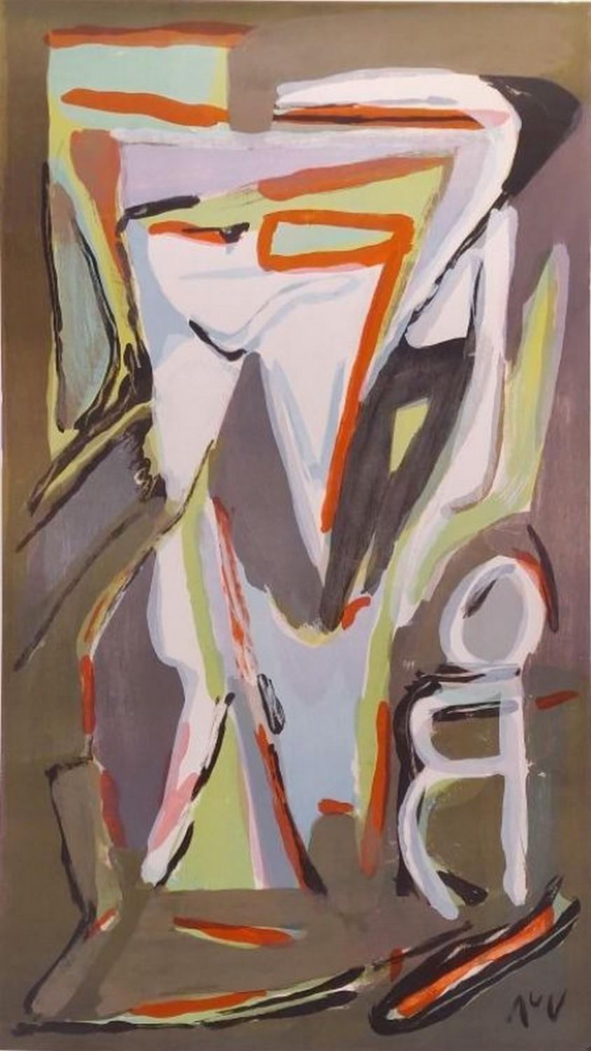 Bram Van Velde Abstract Print – Nord