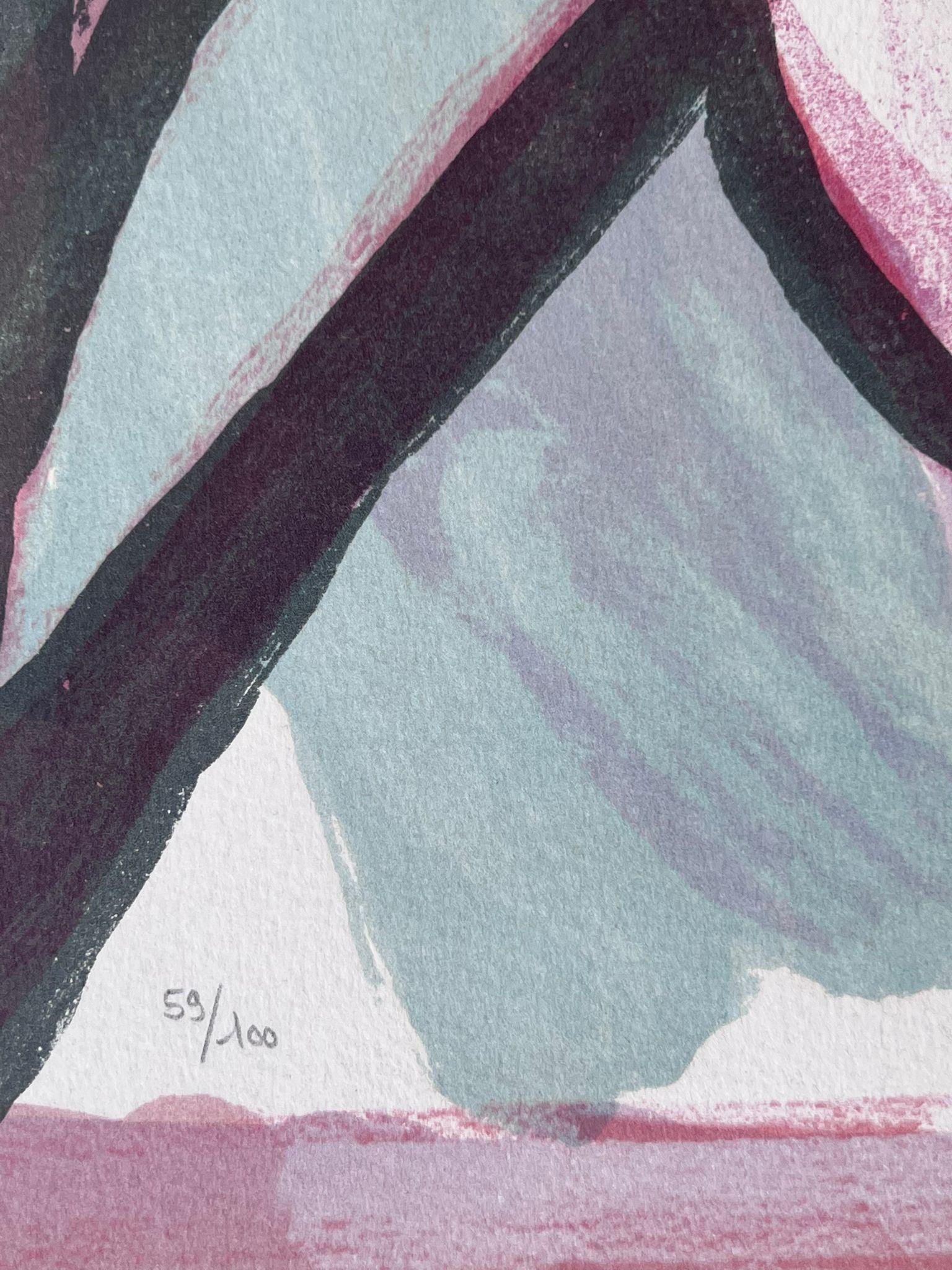 Lithographie, 1981
Vom Künstler mit Bleistift signiert und nummeriert 59/100
Herausgeber : Maeght - Lelong SA (Paris)
Drucker : Pierre Badey (Paris)
Katalog : [Mason Putman 403]
63,00 cm. x 72,00 cm.  24,8 Zoll x 28,35 Zoll (Papier)
63,00 cm. x