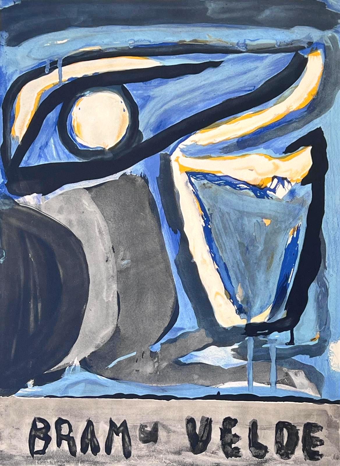 Untitled - Gray Abstract Print by Bram Van Velde