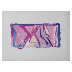 Bram Van Velde, The Joy, Color Lithograph on Arches Paper, 1975