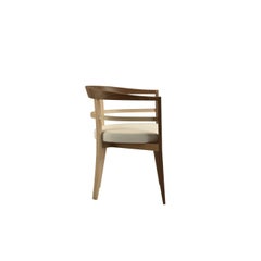 Bramante, Contemporary Armchair Made of Maple and Walnut, Design Franco Poli