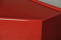 Bramante Red Lacquered Highboard by Kazuhide Takahama for Studio Simon, 1973