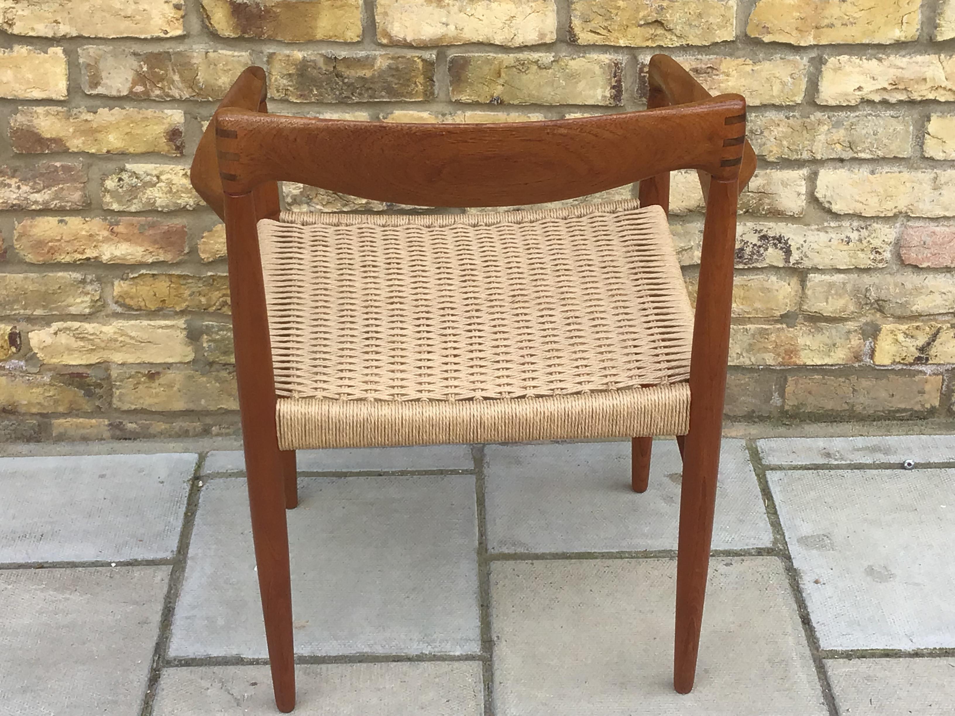 Mid-Century Modern Bramin Danish Chair by H.W. Klein