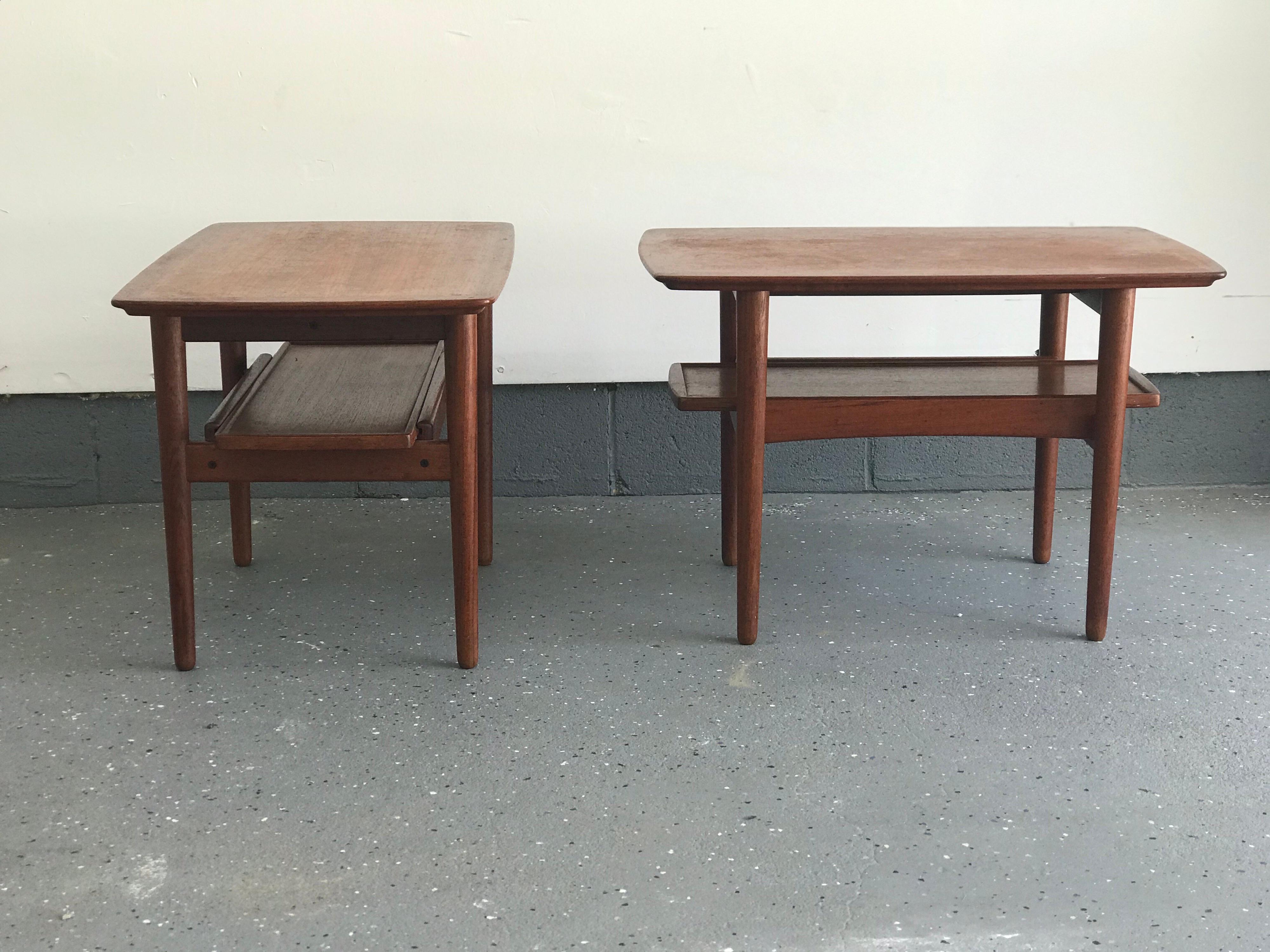 Mid-20th Century Bramin Danish Modern Teak Nightstands or End Tables