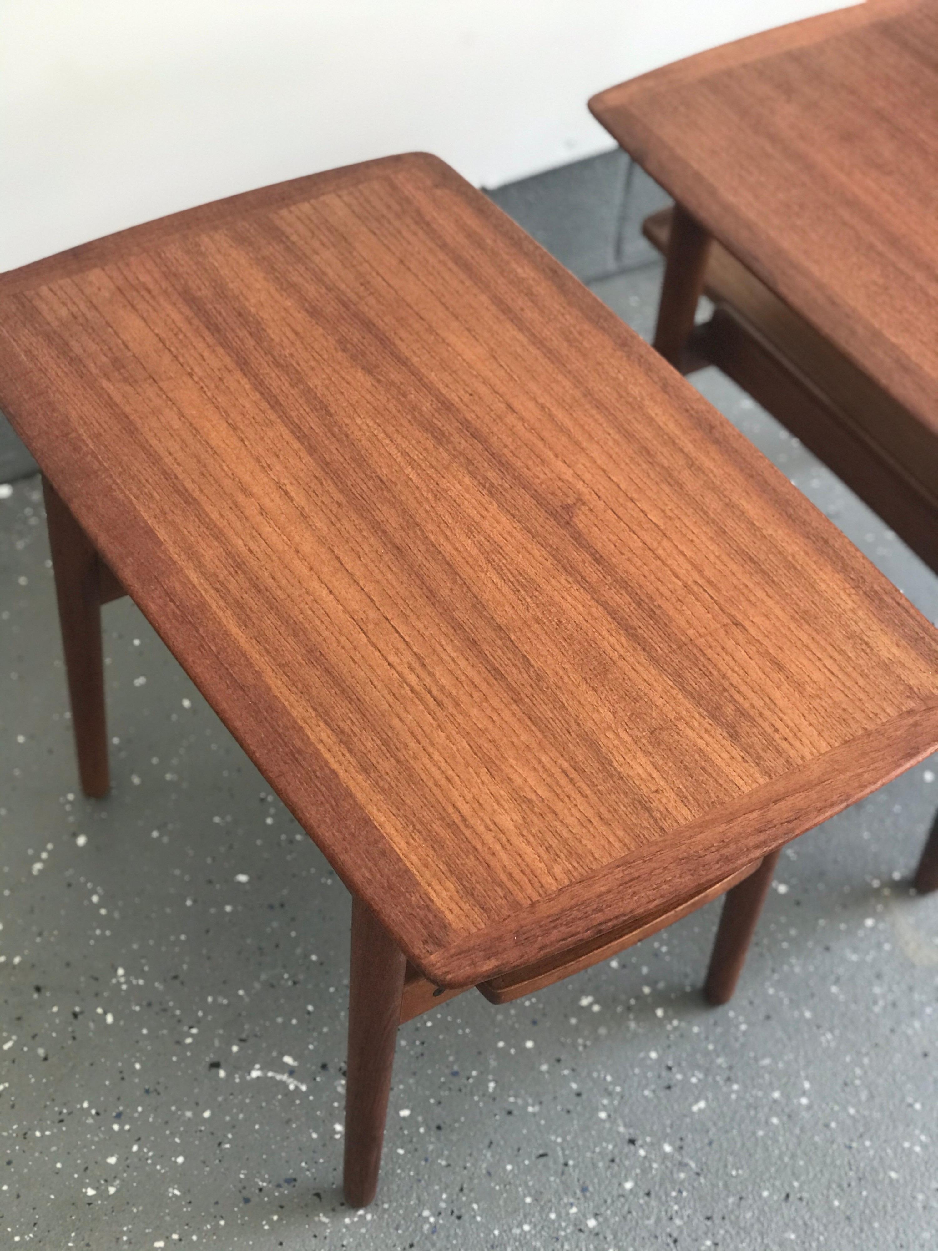 Bramin Danish Modern Teak Nightstands or End Tables 2