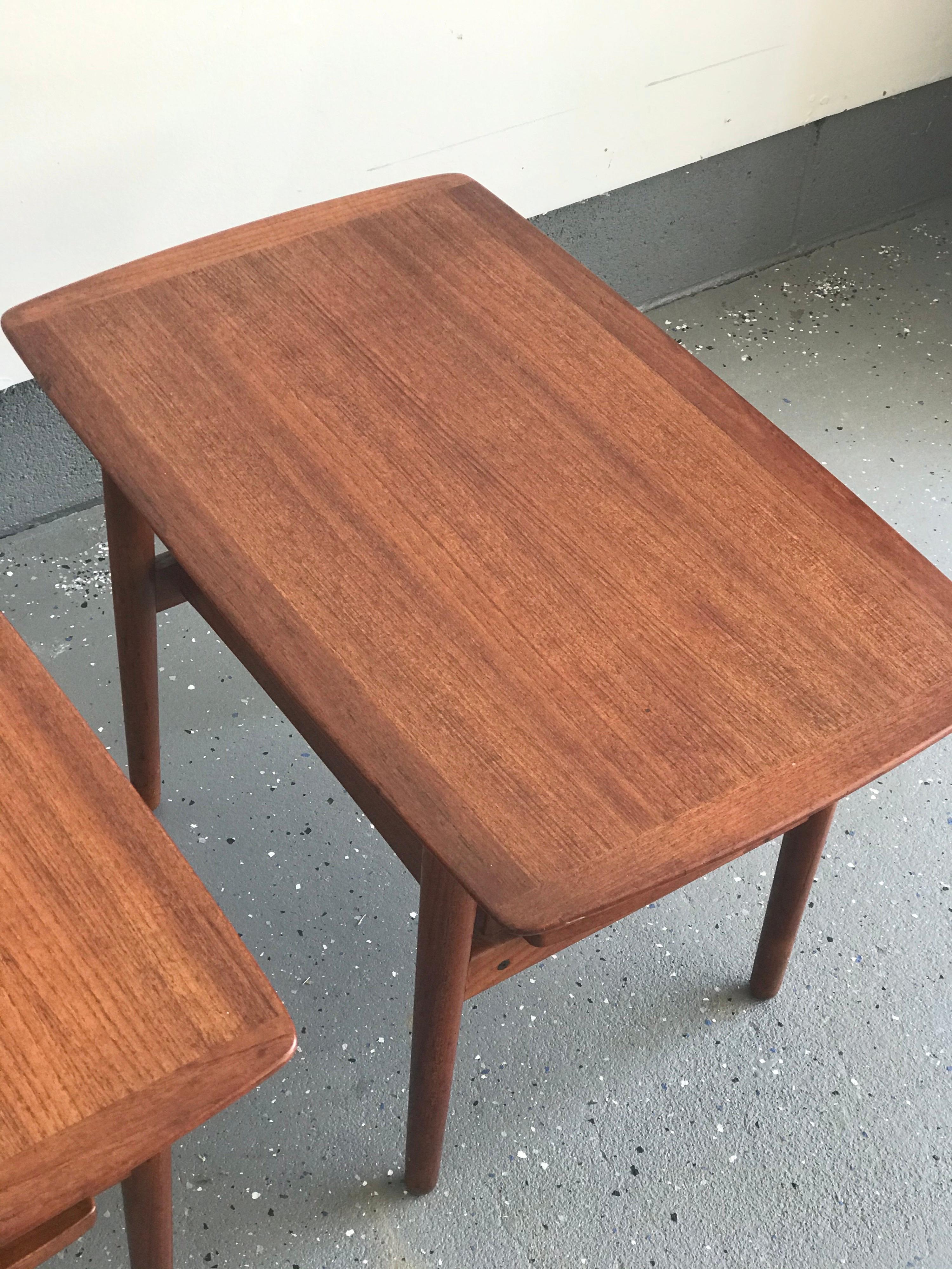 Bramin Danish Modern Teak Nightstands or End Tables 3