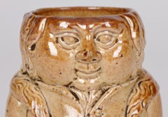 Brampton Rare Salt Glazed Stoneware Character Modelled Container