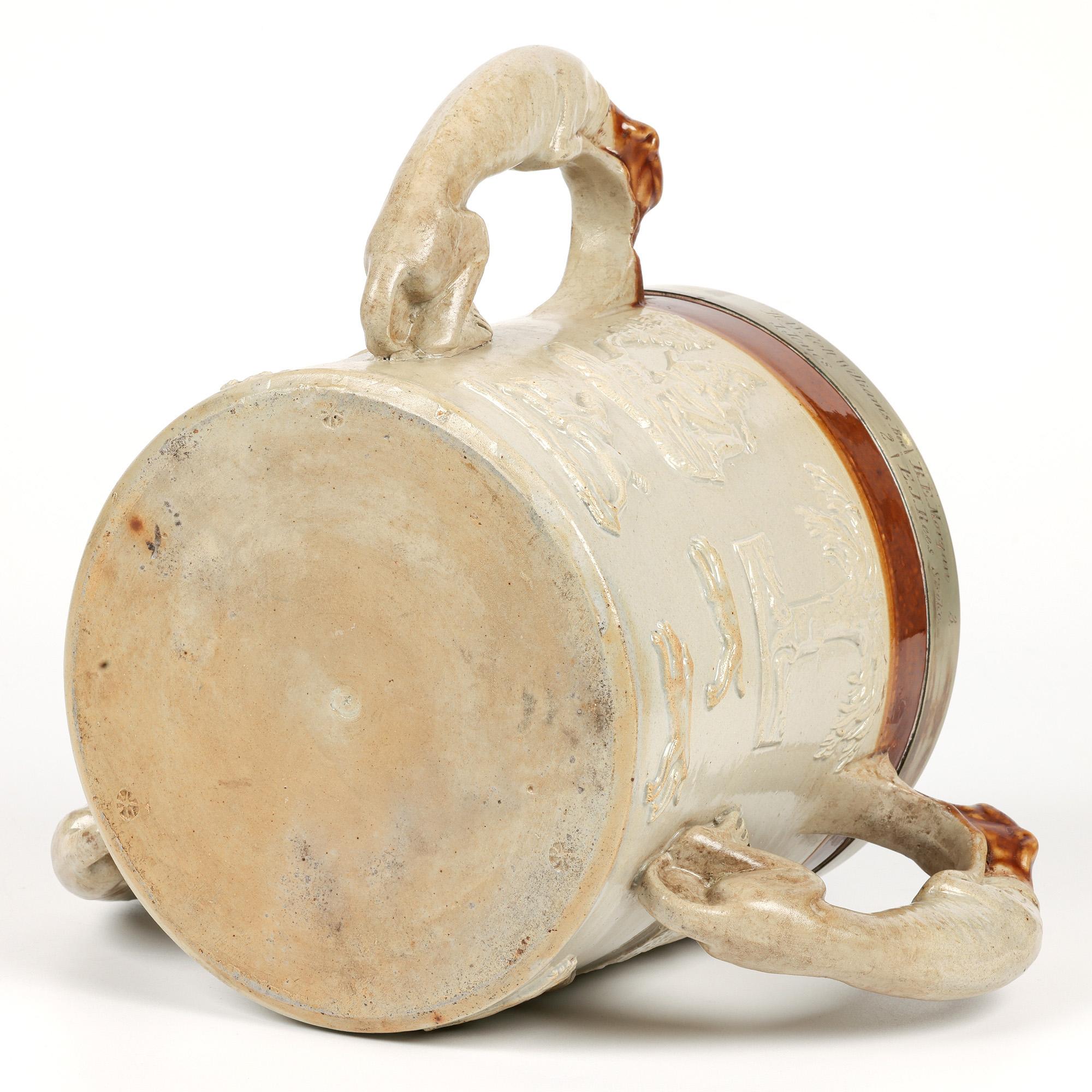 Brampton Salt Glazed Jesus College Cambridge Presentation Pottery Tyg For Sale 5