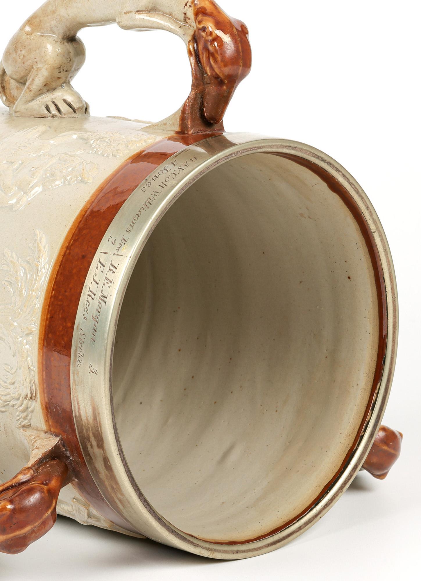 Brampton Salt Glazed Jesus College Cambridge Presentation Pottery Tyg For Sale 2