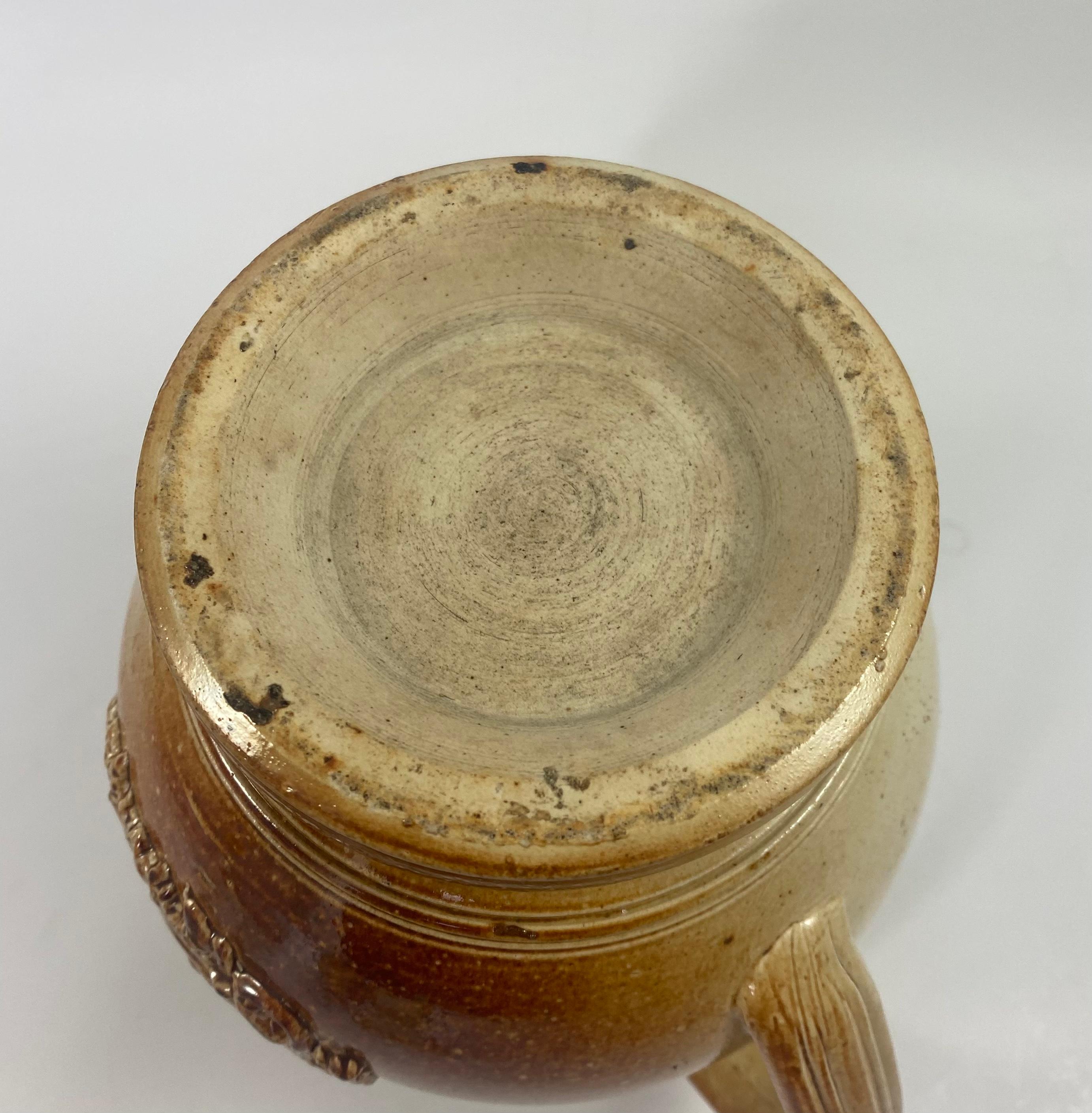 Brampton Saltglazed Stoneware Puzzle Jug, C. 1840 3