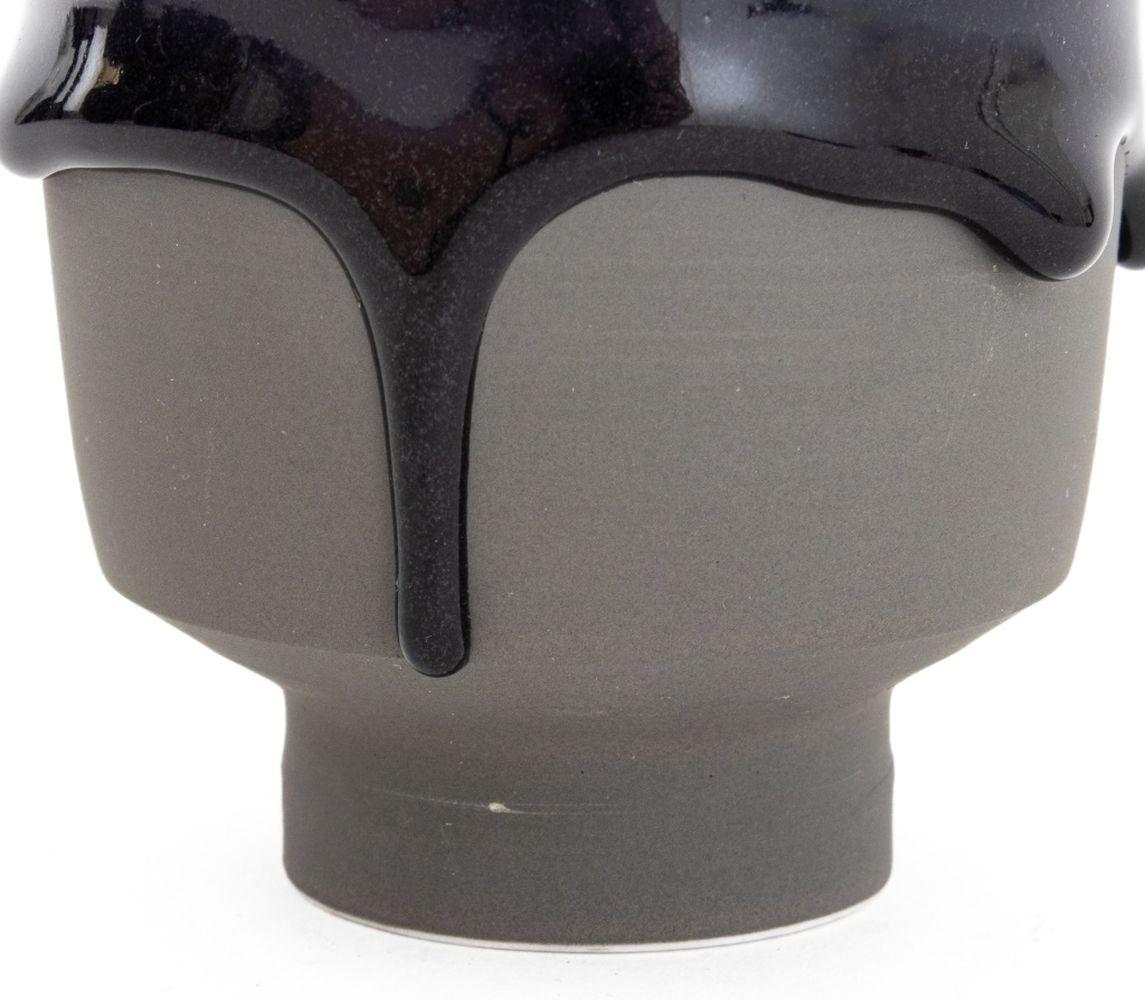 Glazed Branan Mercer, Etc. Pottery Vases and Tea Bowls, 4 For Sale