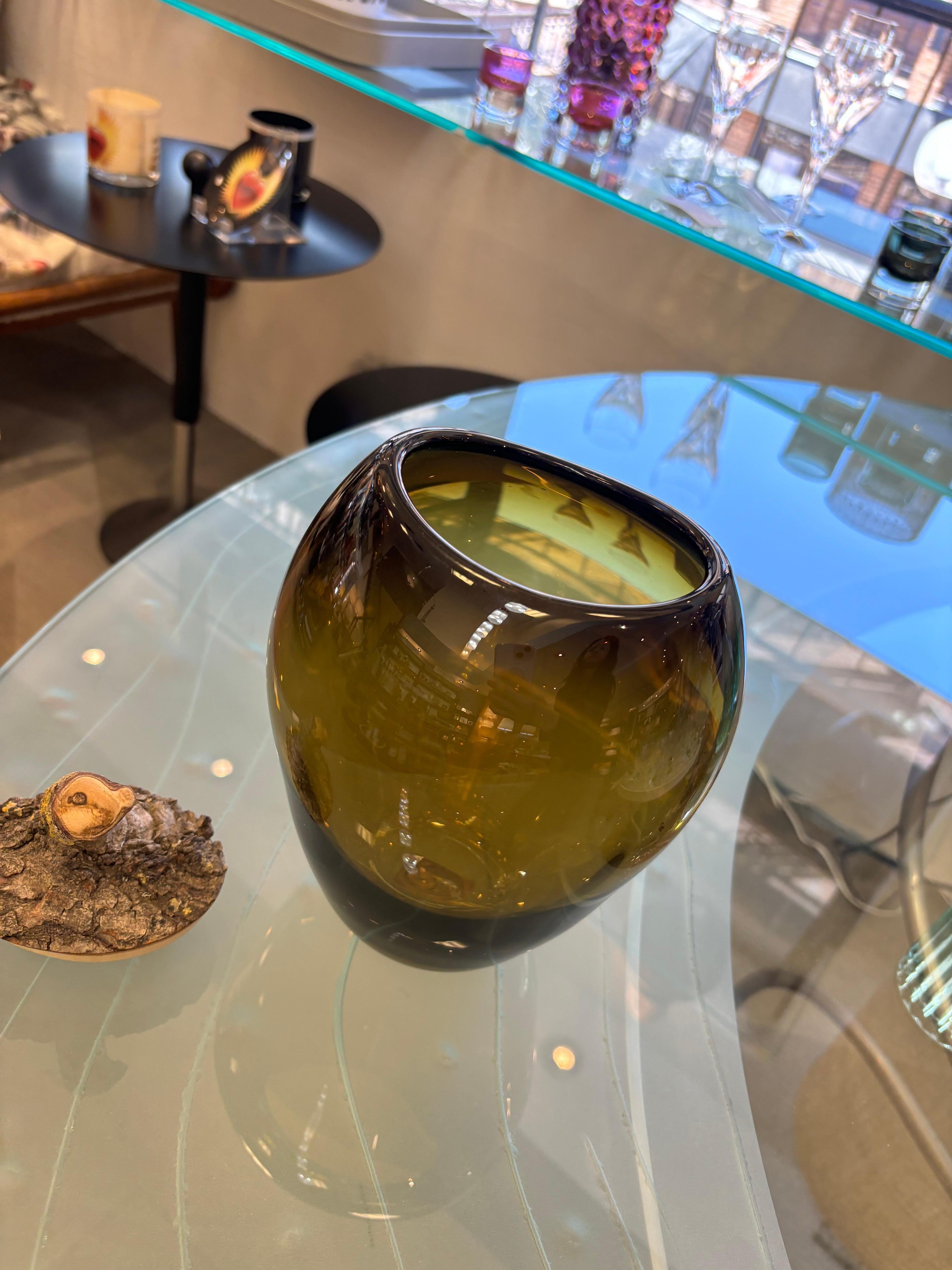 Contemporary Branch Bowl - Olive For Sale