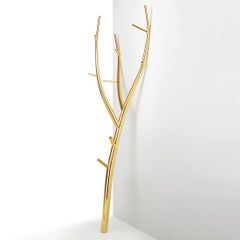 Branch Gold 24-Karat Garderobenständer in Gold in Gold- oder Weiß- oder Oxidierter Ausführung