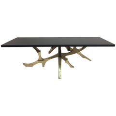Branch Style Brass Dining Table by Maison Honore Paris, circa 1970s
