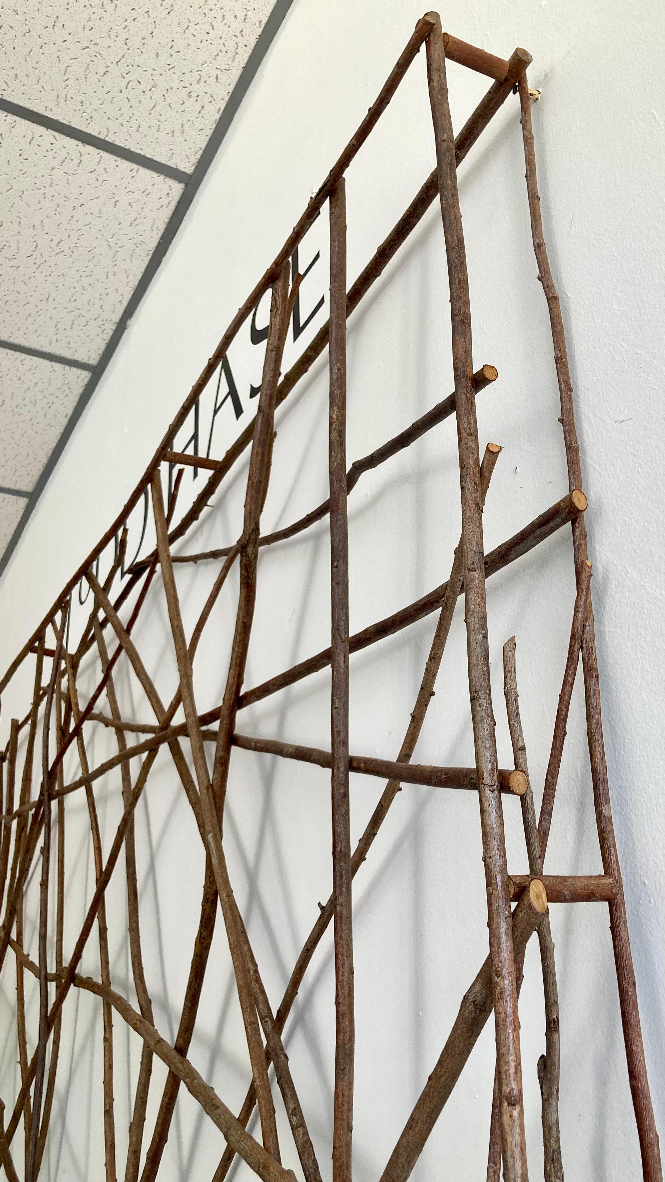 Bois Sculpture murale Branch à la manière de Charles Arnoldi #2 en vente
