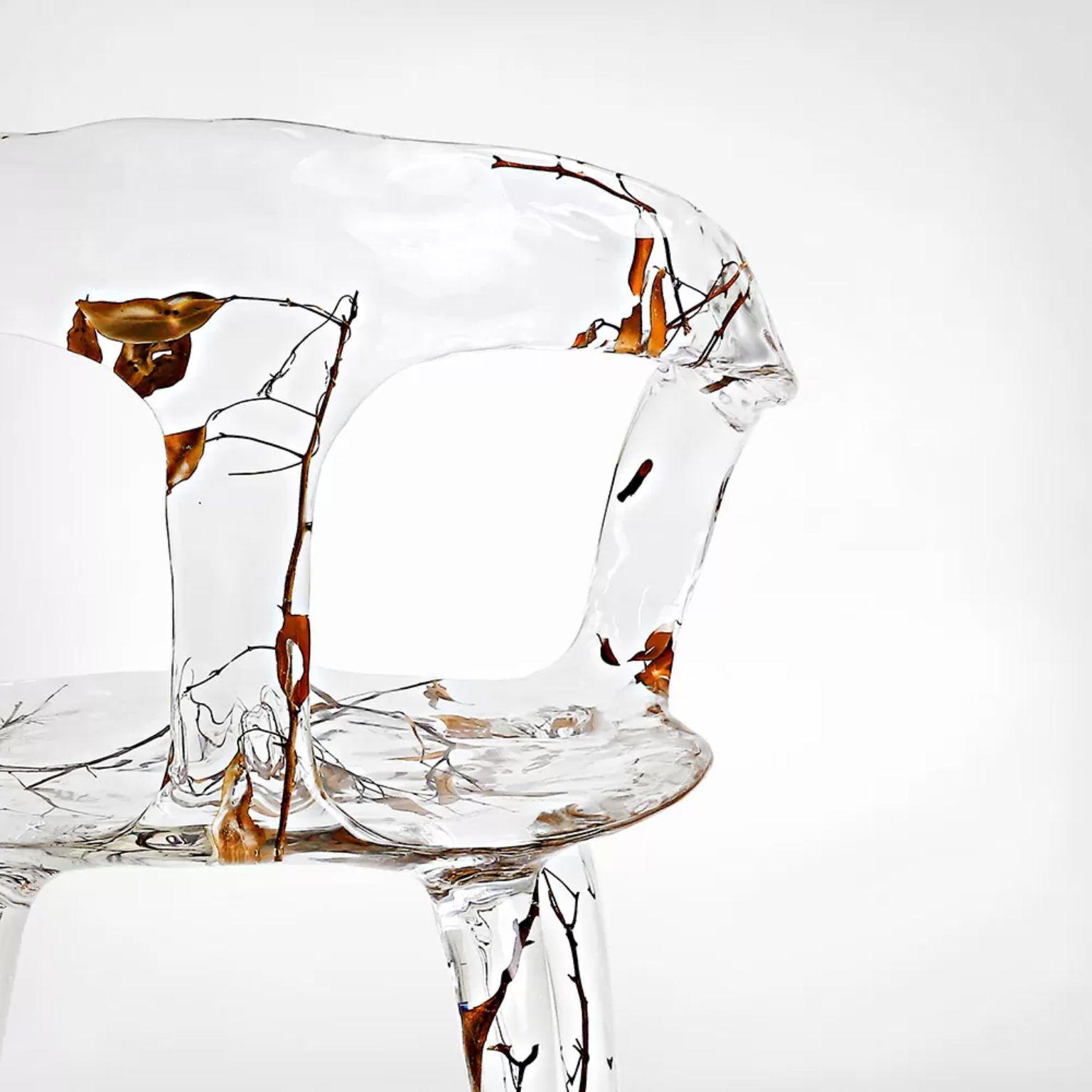 Post-Modern Branched Crystal Arm Chair by Dainte For Sale