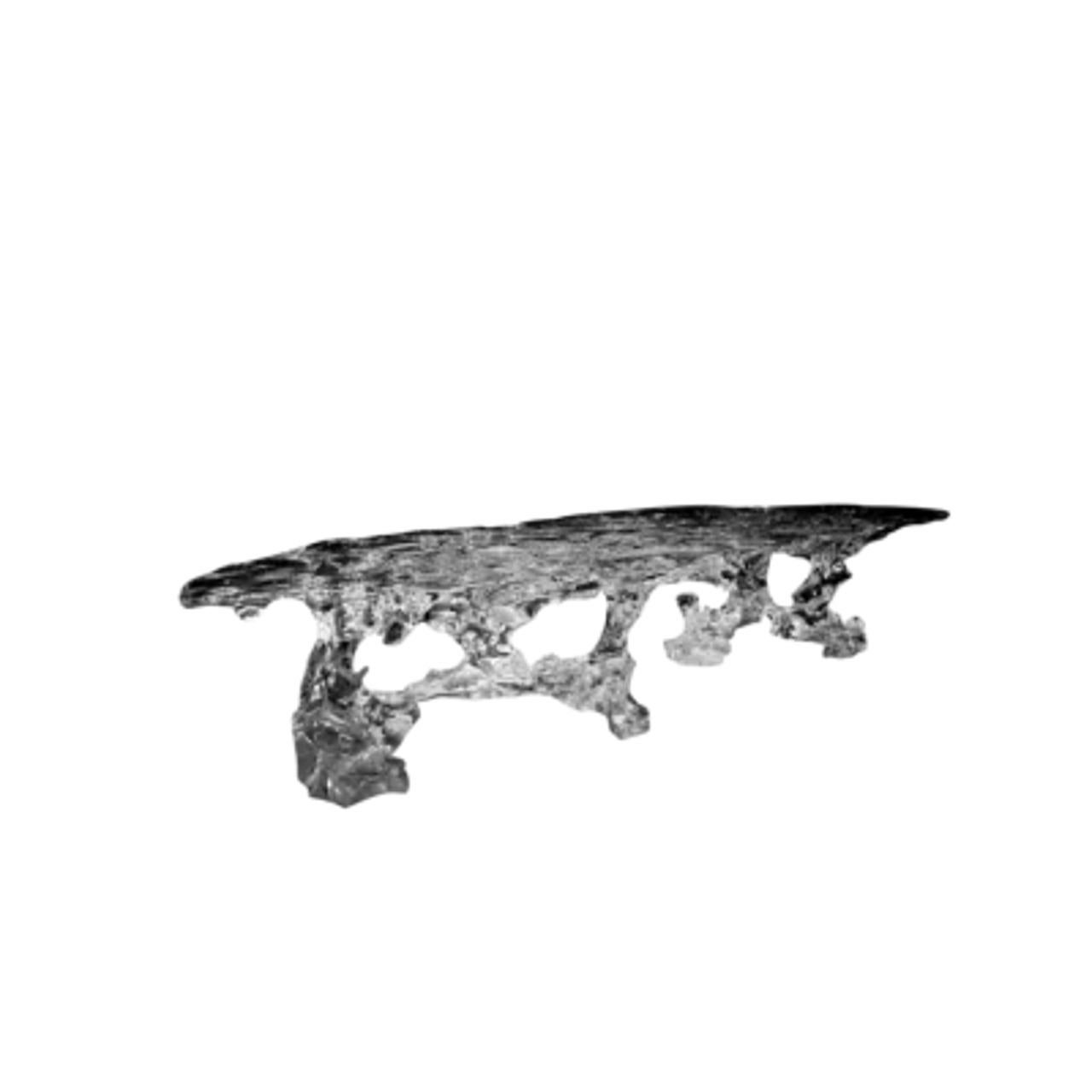 Américain Branch Masterly Table - large - Un chef-d'œuvre sculptural en cristal en vente
