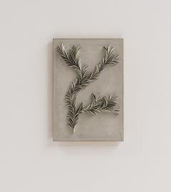 Branching porcelain wall art in Sage (small) by Olivia Walker