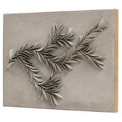 Branching porcelain wall art in Sage (small) by Olivia Walker