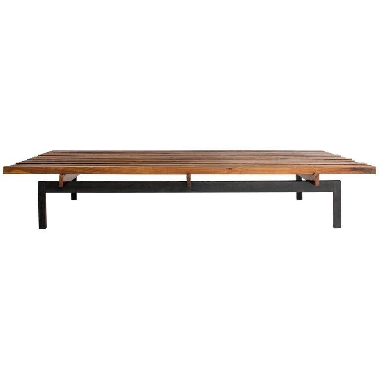 20th Century Branco e Preto 'Carlos Milan' Brazilian mid-century coffee table jacaranda, 1950 For Sale