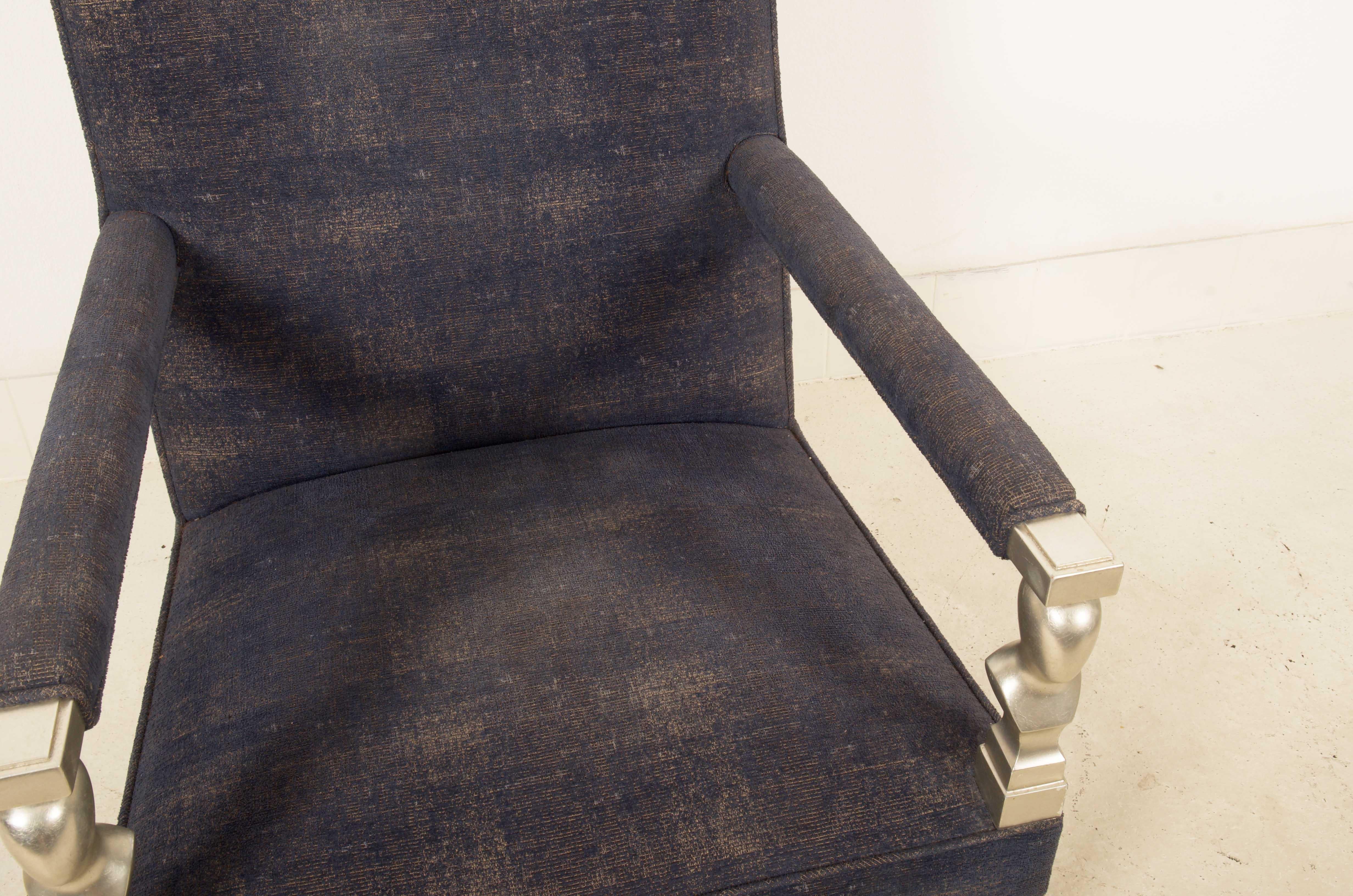 Brancusi Style Armchair by John Hutton for Donghia. For Sale 5