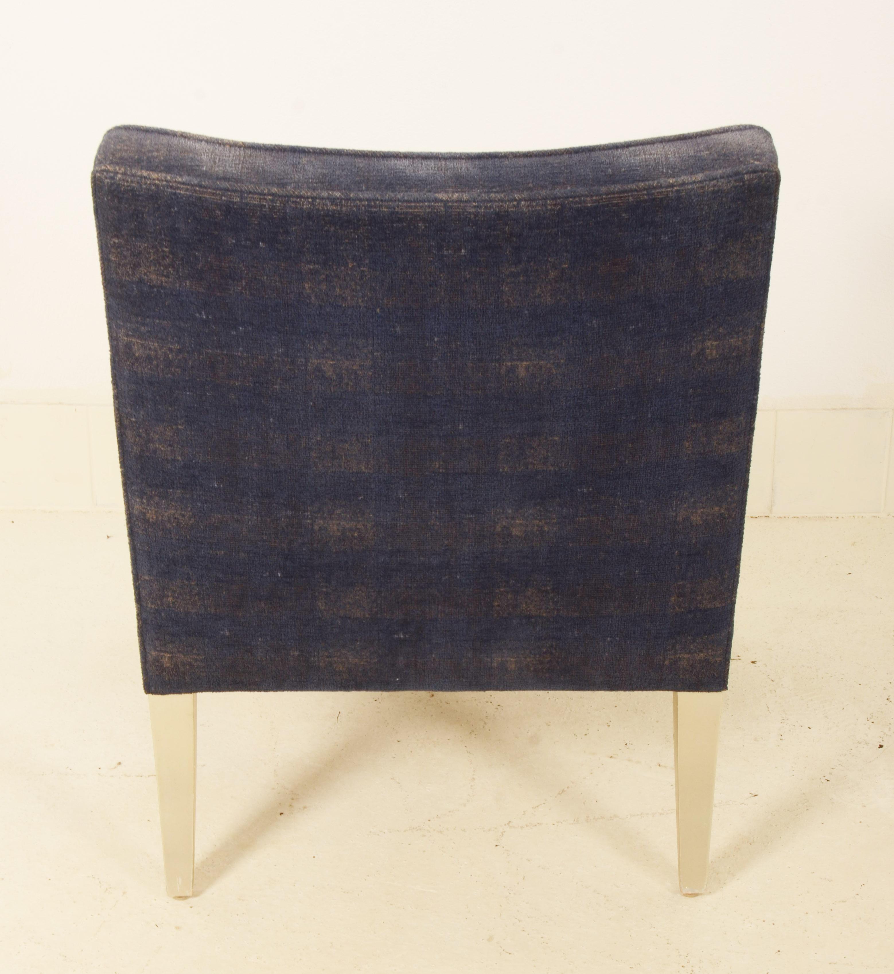 Upholstery Brancusi Style Armchair by John Hutton for Donghia. For Sale