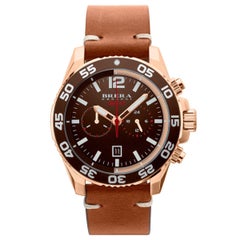 Brand Certified and Warranty, Brera Orologi Mistral419, Brown Dial