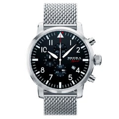 Brand Certified and Warranty, Brera Orologi Tornado359, Black Dial