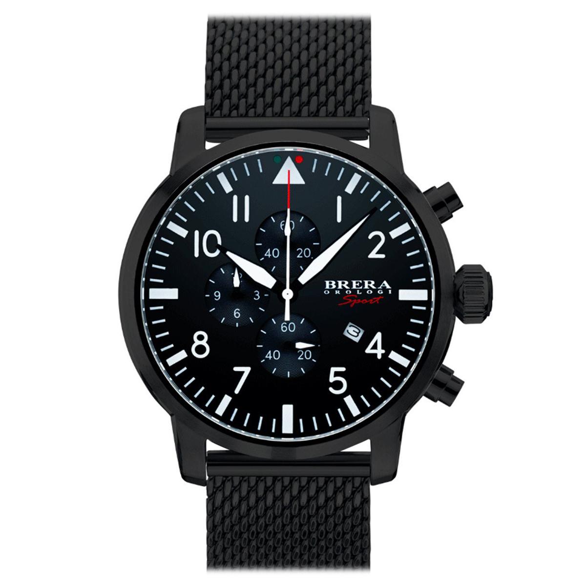 Brand Certified and Warranty, Brera Orologi Tornado419, Blue Dial