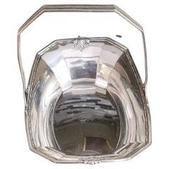Brand Chatillon Sterling Silver Handled Basket 5350