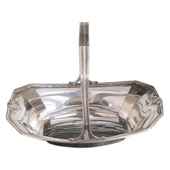 Marca Chatillon Cesta con asa de plata de ley 5350