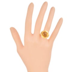 Brand, Fred Material, 750 'K18YG' Gem Stone, Citrine #52 Ring Width