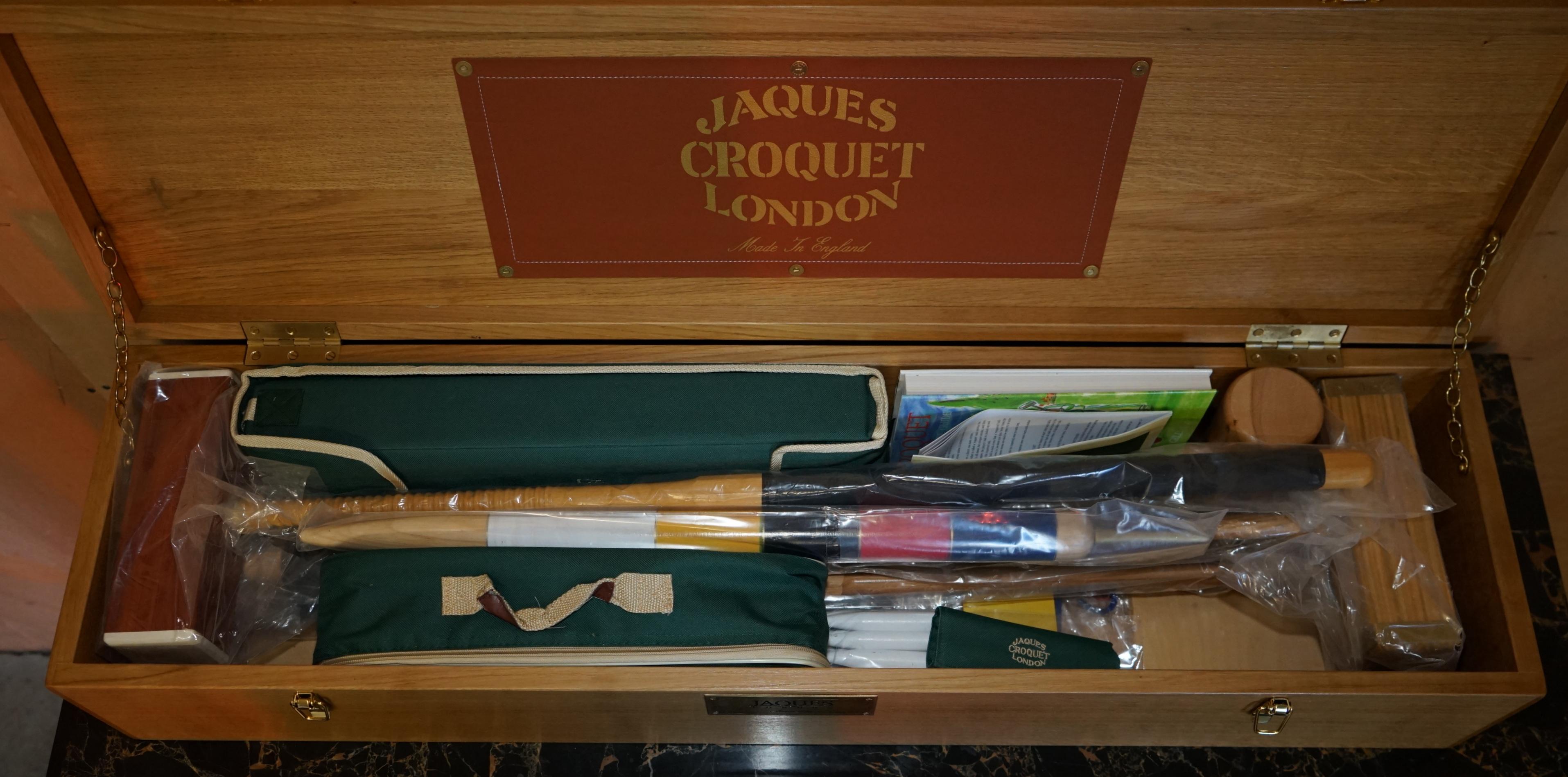 BRAND NEW 2009 LTD EDITION SOLD OUT JAQUES CHAMPIONSHiP CROQUET SET im Angebot 7