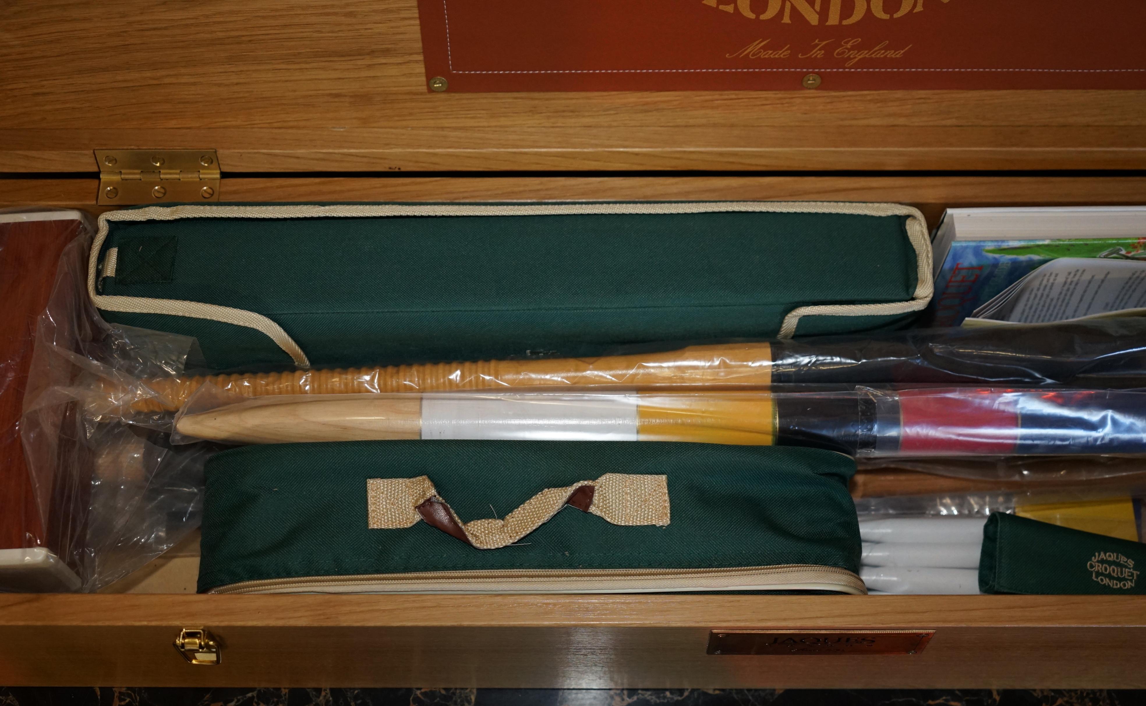 BRAND NEW 2009 LTD EDITION SOLD OUT JAQUES CHAMPIONSHiP CROQUET SET im Angebot 9